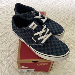 Vans Atwood Blue Checkered Sneakers